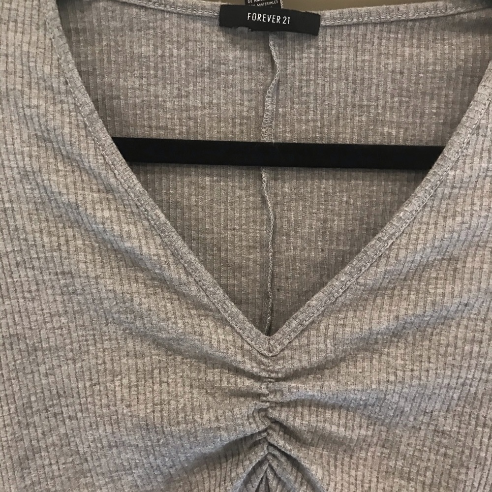Forever 21 ribbed grey dress